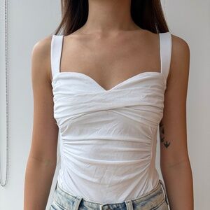 White Bodysuit Blouse